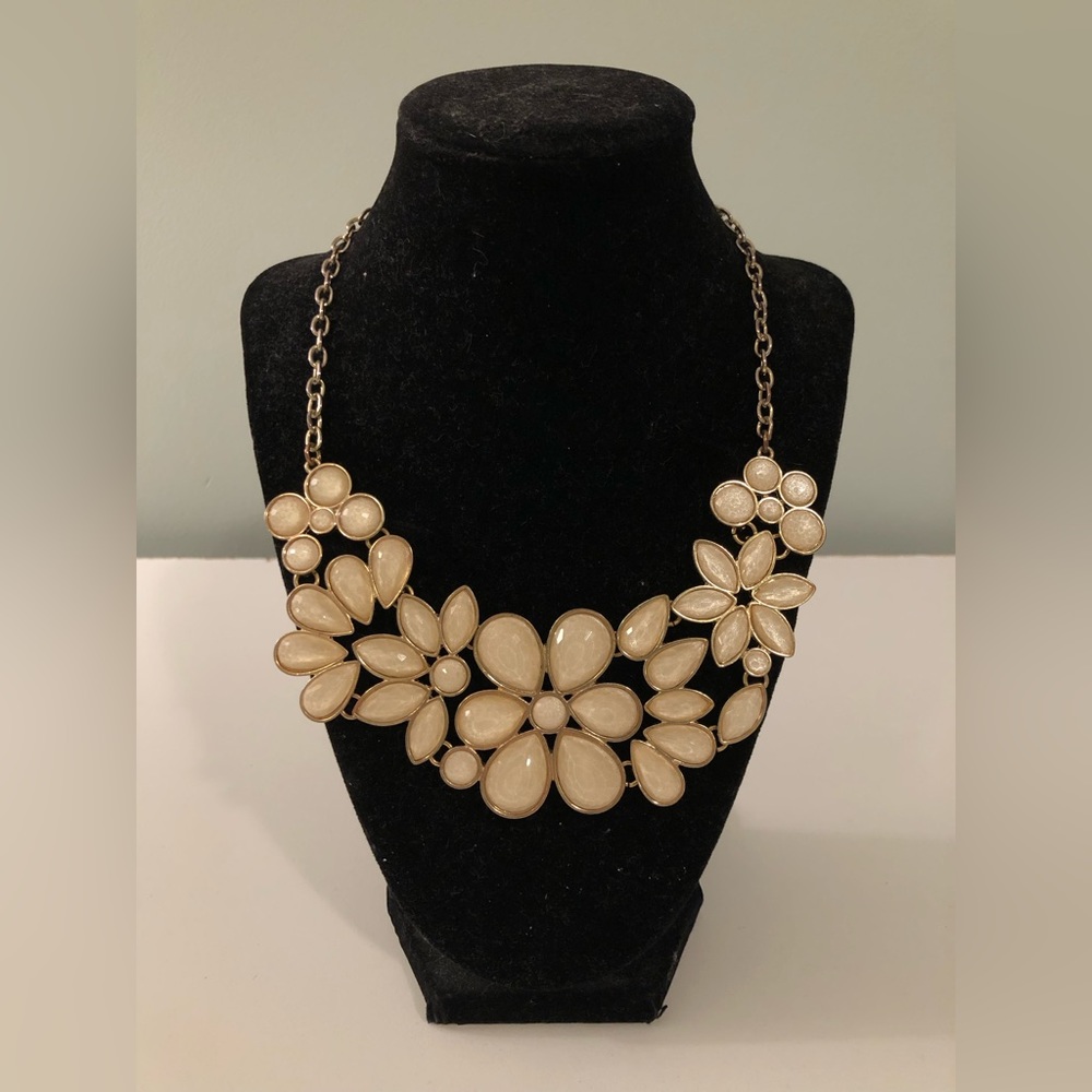 Jewel Flower Statement Necklace